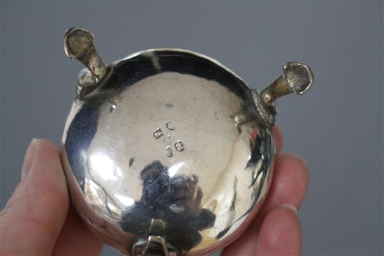 A pair of George III silver bun salts, by Peter & Ann Bateman, London, 1794,